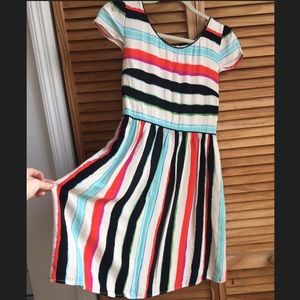 Flowy Striped Cap Sleeve Maeve Sun Dress